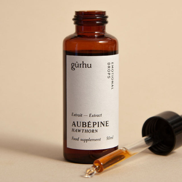 Aubépine — Emotional drops. Hawthorn is known as the "heart herbal", both physically and emotionally. 
